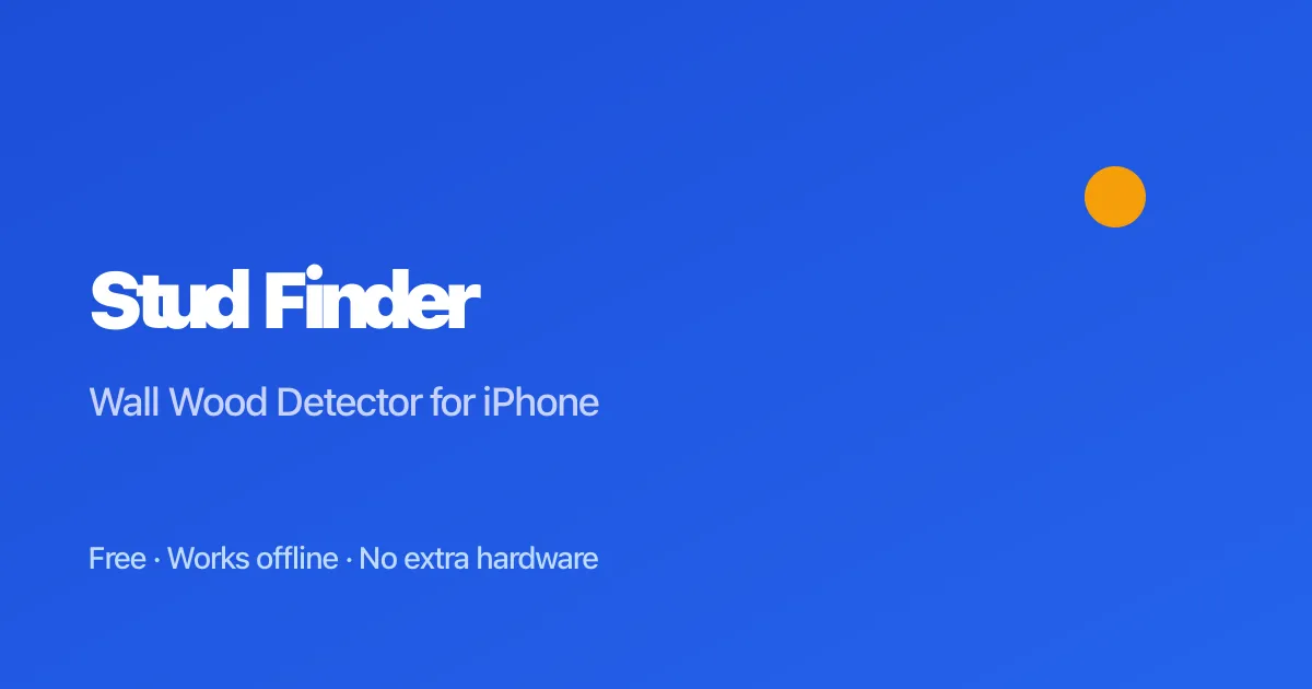 Stud Finder — Wall Wood Detector